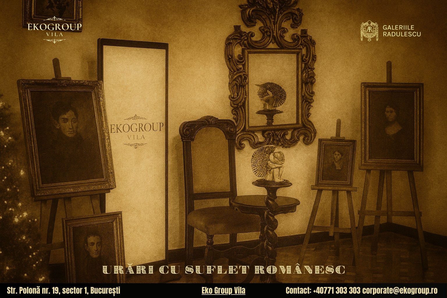 Urări de Crăciun inspirate din perioada interbelică, într-un regal cultural la Eko Group Vila